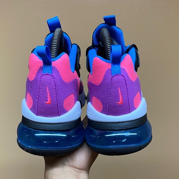 Nike Air Max 270 React “Black Hyper Pink Vivid Purple” Size 8.5 🚨READ BELOW!🚨 - Picture 13 of 17